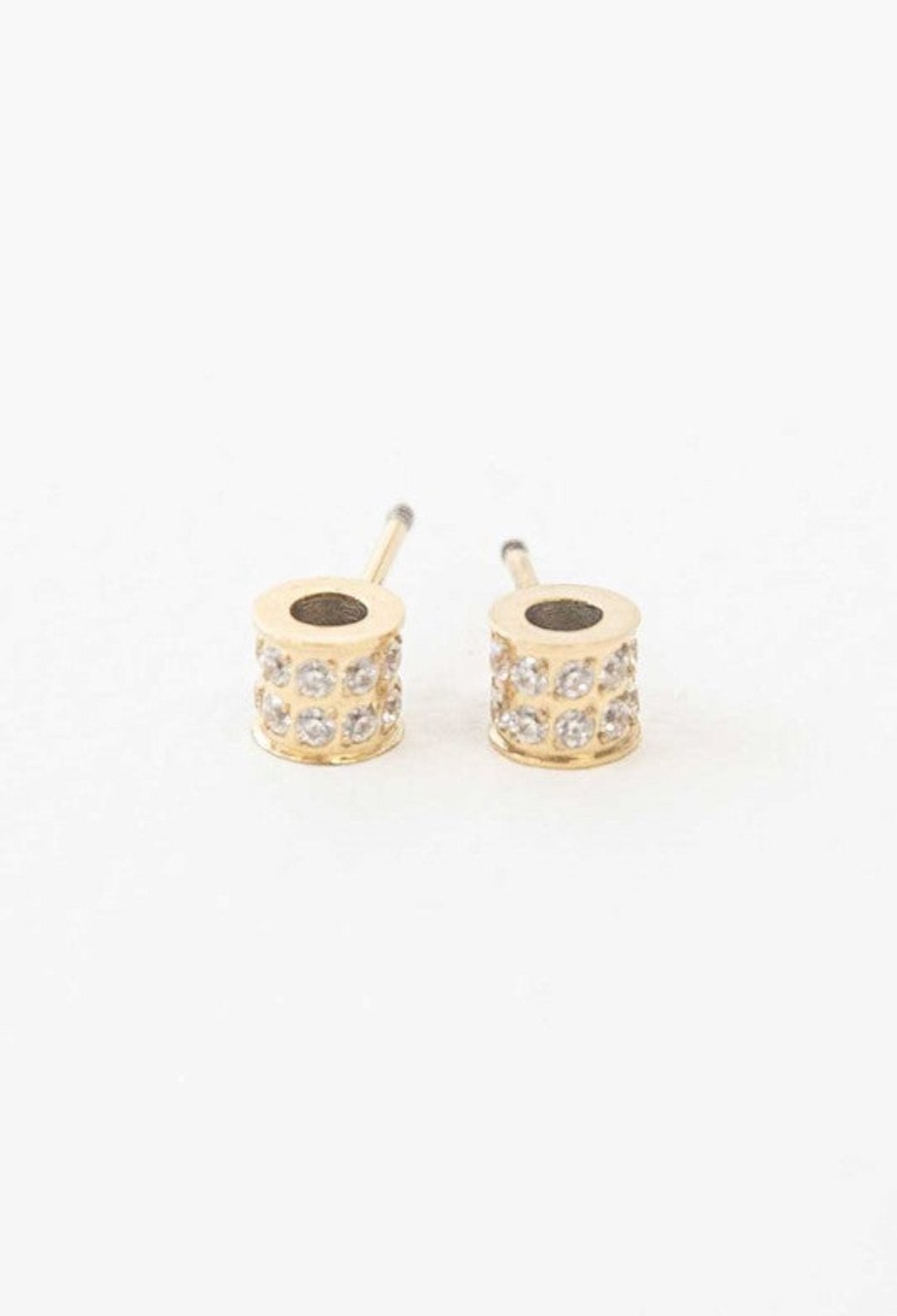 Barrel Stone Earrings, jewelry fashion store miami, danias store miami jewelry , earrings miami store.