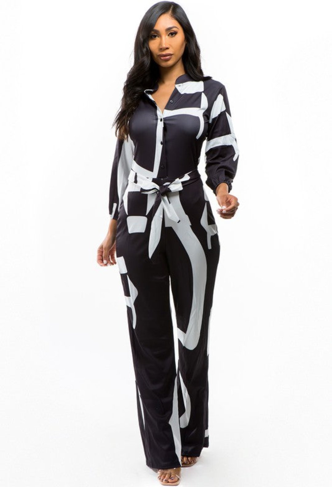 jumpsuit, white and black , sleeveless jumpsuit