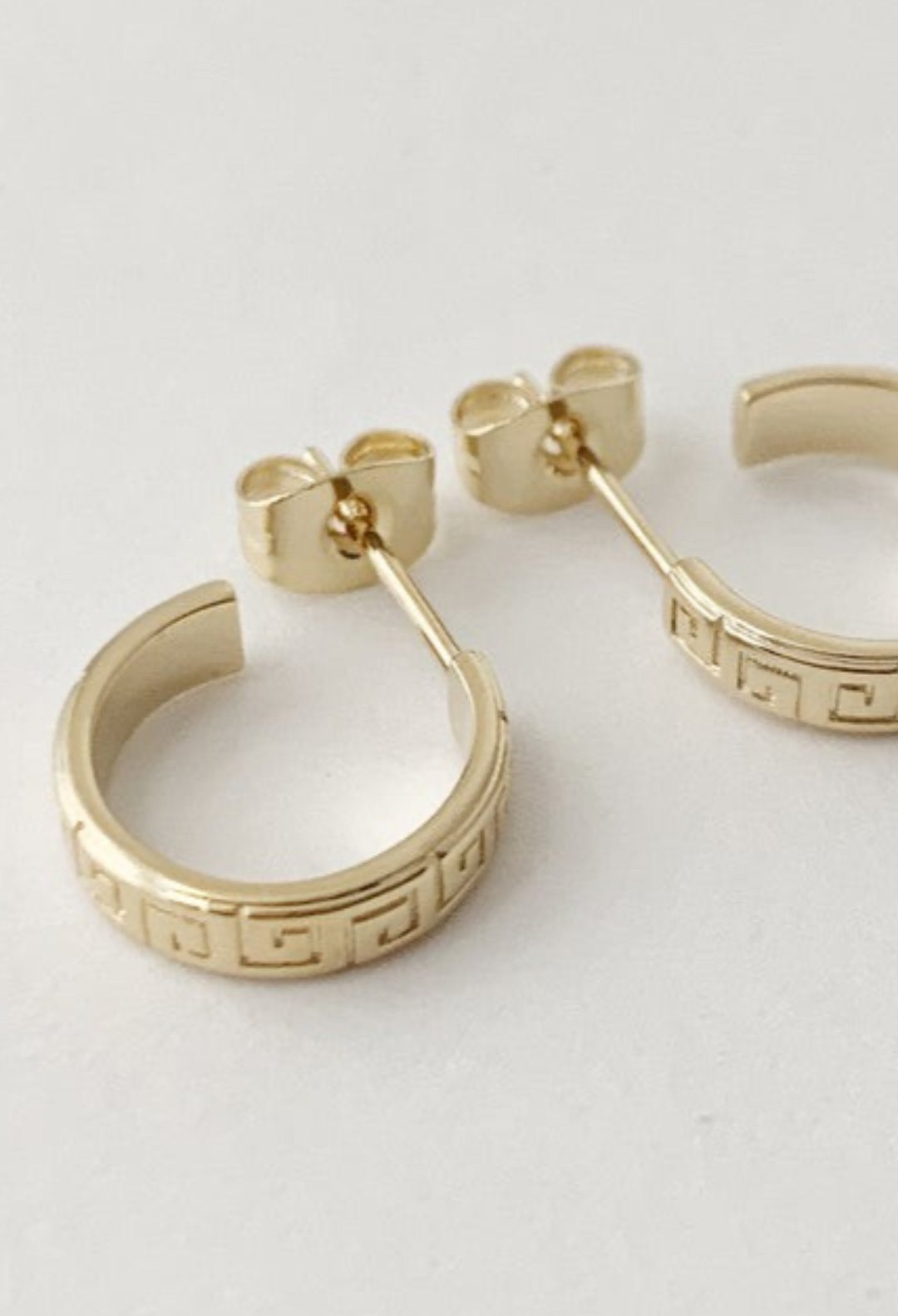 Greek Hoops - Small earrings, jewelry fashion store miami, danias store miami jewelry, Small earrings miami store.