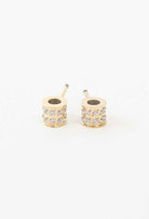 Barrel Stone Earrings, jewelry fashion store miami, danias store miami jewelry , earrings miami store.  