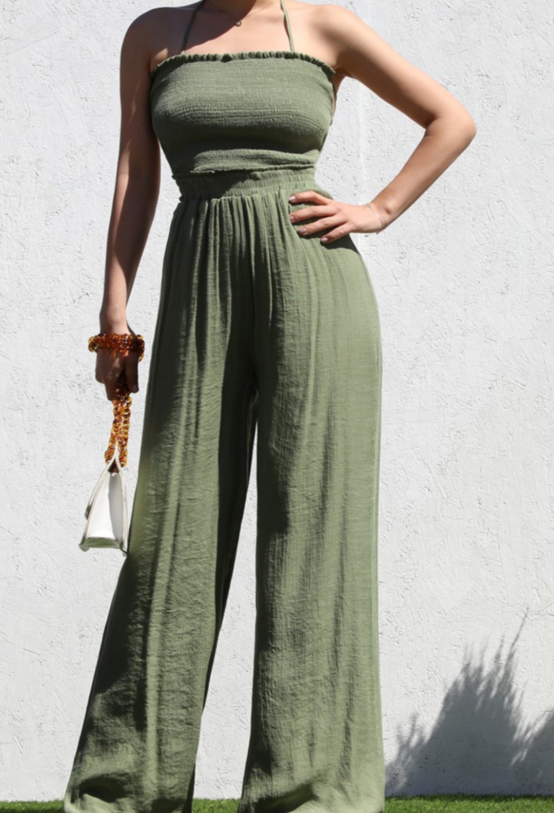 jumpsuit olive jumpsuit, open back jumpsuit