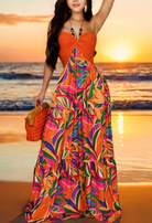 print maxi dress, maxi dress, print long dress