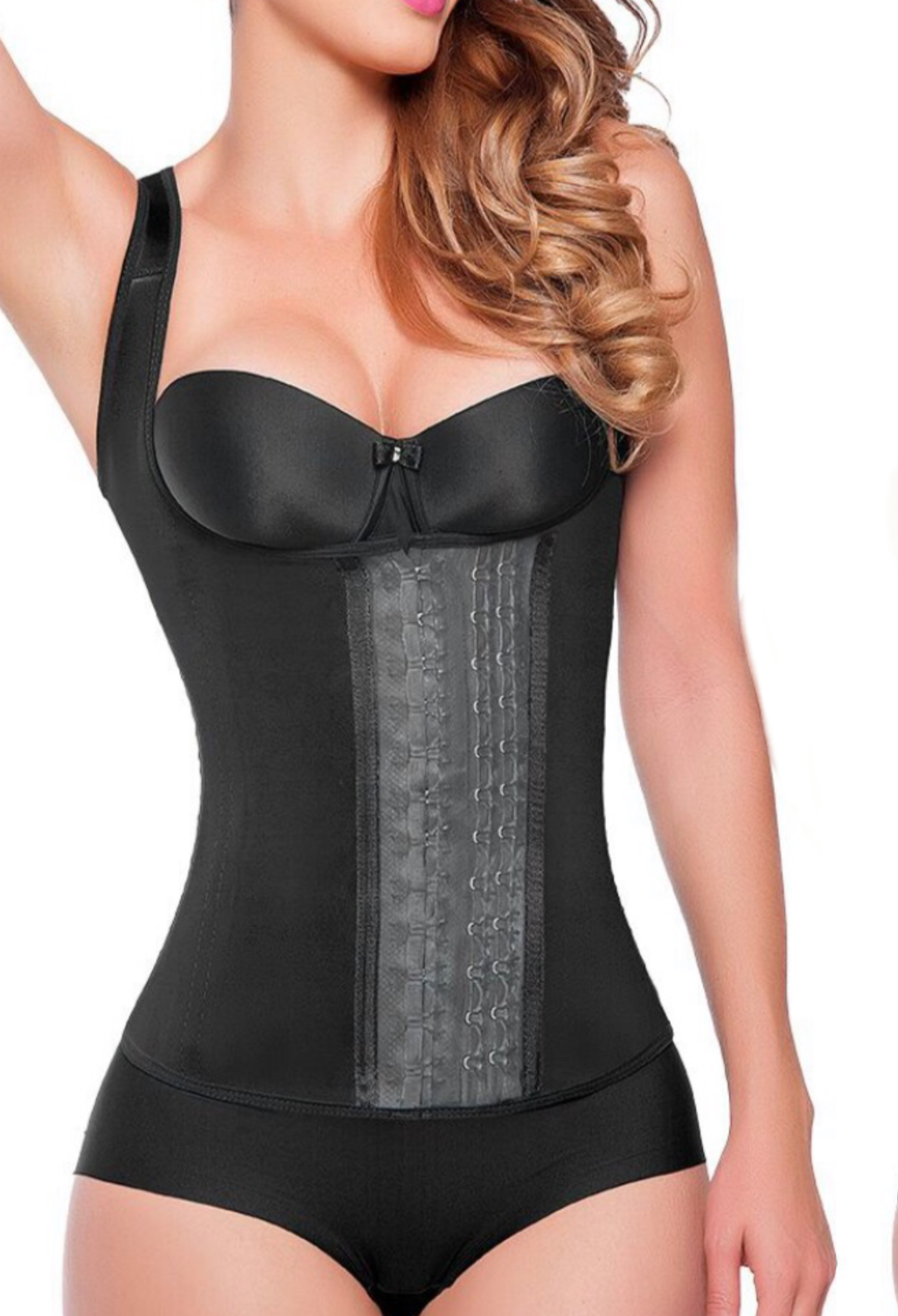 Vest  Latex Reducer Fully Lined in Cotton fajas black miami, fajas colombianas miami, fajas stores miami, fajas colombianas black, fajas black, fajas postpartum