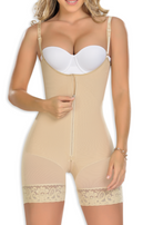 Short Girdle, Free Breasts, Covered Back, Front Closure, Fajas colombian girdle miami, boutique fashion miami, postpartum faja, fajas beige miami, fajas colombianas miami, fajas stores miami, fajas colombianas beige, High Weist Girdle Beige